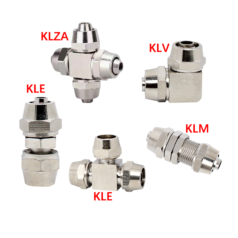 Compression Fitting Brass - KLV KLE KLZA KLU Raccordo pneumatico